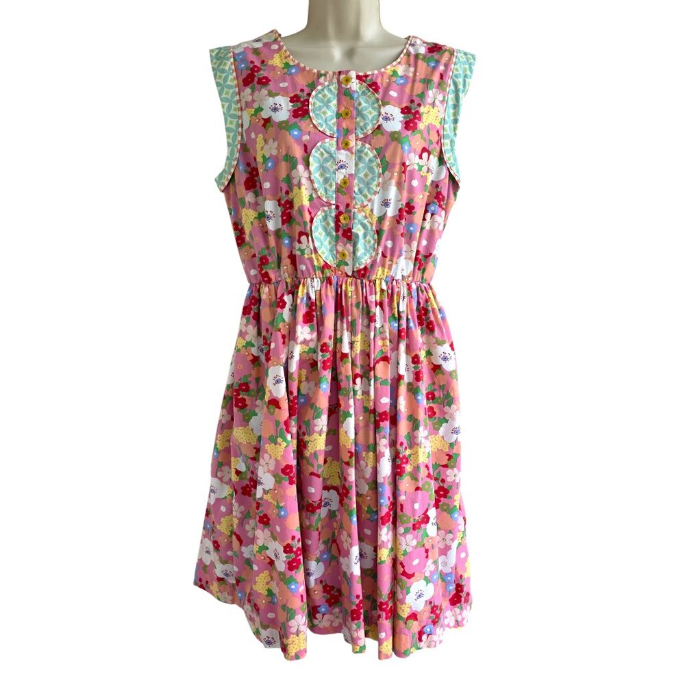 Matilda Jane Leah Wonderful Parade floral cotton blend sleeveless dress